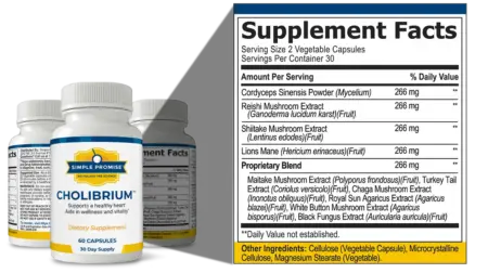 Cholibrium Supplement fact