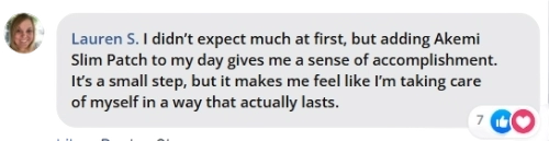 Akemi Slim Patch Customer Reviews
