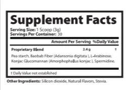 BrainLive Supplement Facts